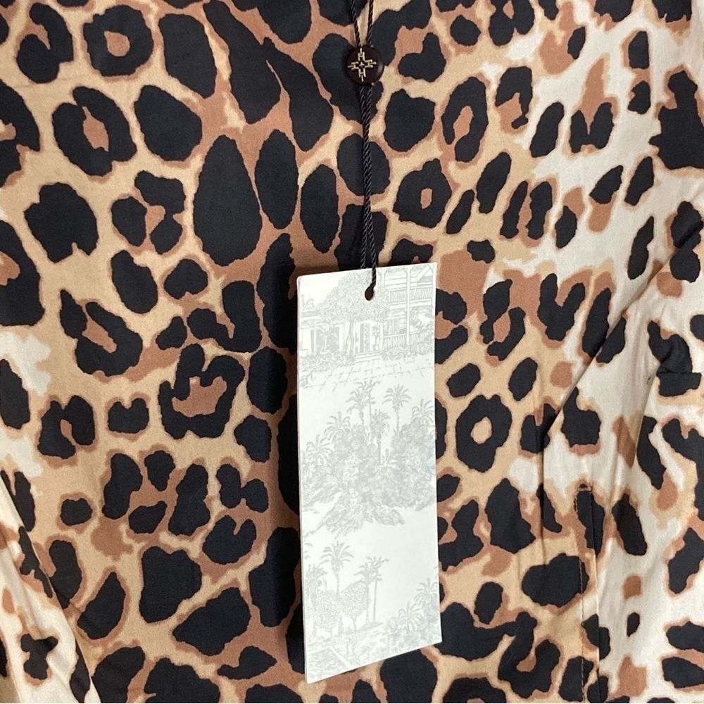 NEW Tuckernuck Domino Mini Dress Leopard Print Womens XXS Brown & Black Cocktail - Picture 12 of 13